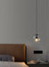 Enzo minimalist curve tinted glass shade pendant light - DWHOME