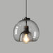 Enzo minimalist curve tinted glass shade pendant light - DWHOME