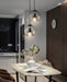 Enzo minimalist curve tinted glass shade pendant light - DWHOME