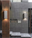 Ernarj Rectangular Twin Shine Cement Wall Lamp - DWHOME