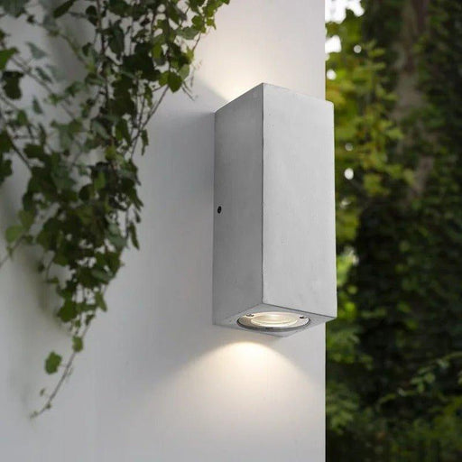 Ernarj Rectangular Twin Shine Cement Wall Lamp-DWHOME