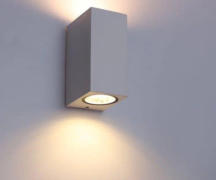 Ernarj Rectangular Twin Shine Cement Wall Lamp - DWHOME