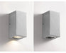 Ernarj Rectangular Twin Shine Cement Wall Lamp - DWHOME