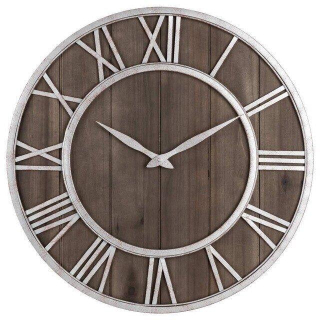 European Style Wooden Wall Clock - DWHOME