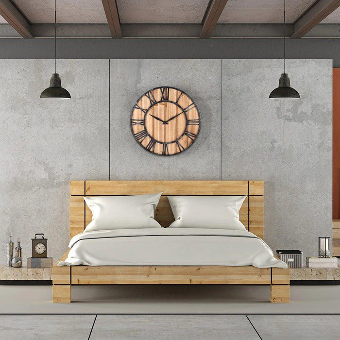 European Style Wooden Wall Clock - DWHOME