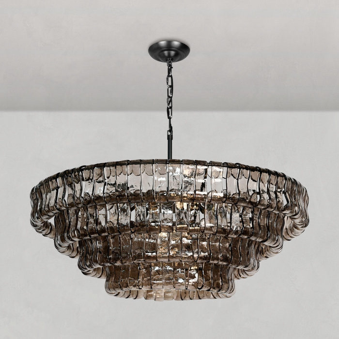 Ghiaccio Round Chandelier 36''48''-DWHOME