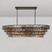 Ghiaccio Oval Chandelier 54''65''-DWHOME