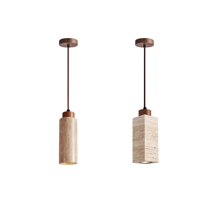 Solvara Travertine Pendant Lamp-DWHOME