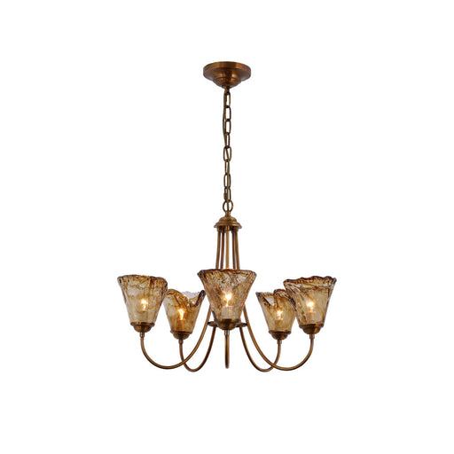Franklin Amber Chandelier-DWHOME