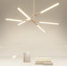 Faro minimalist all white pendant light chandelier - DWHOME