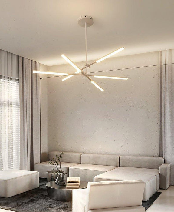 Faro minimalist all white pendant light chandelier - DWHOME