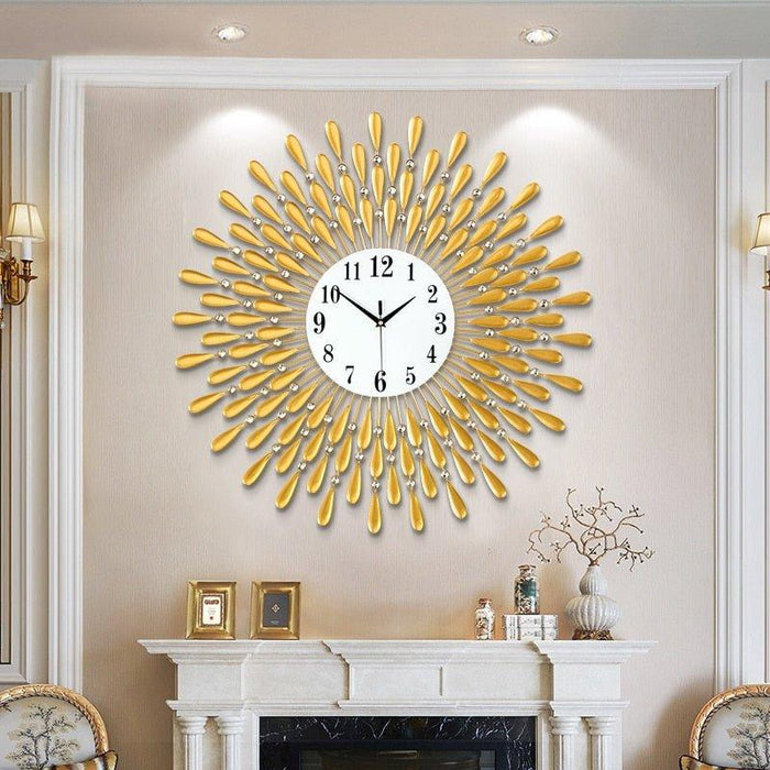 Feather Sun Wall Clock - DWHOME