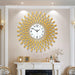 Feather Sun Wall Clock - DWHOME