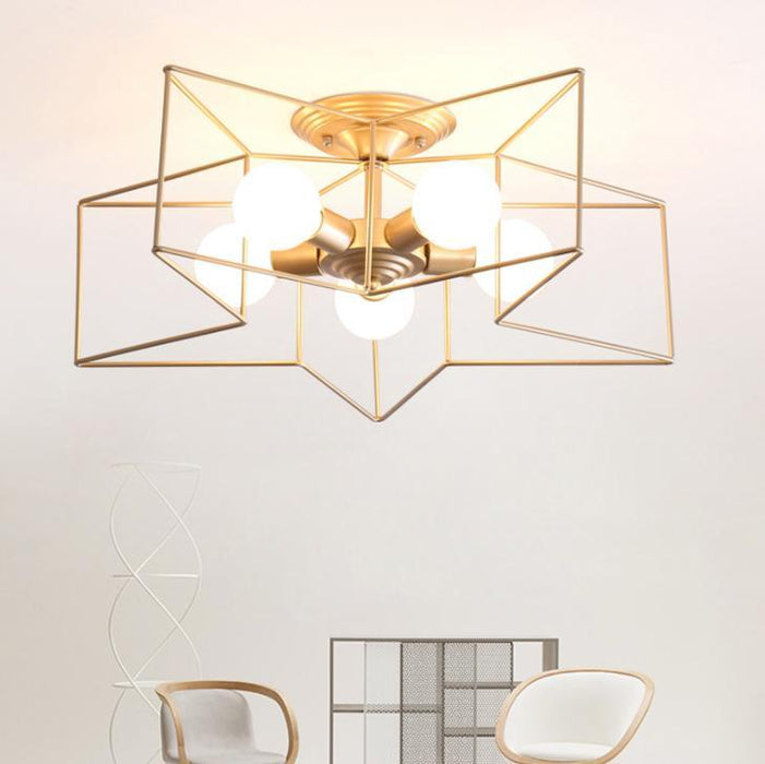 LED Metal Star Ceiling Light - DWHOME