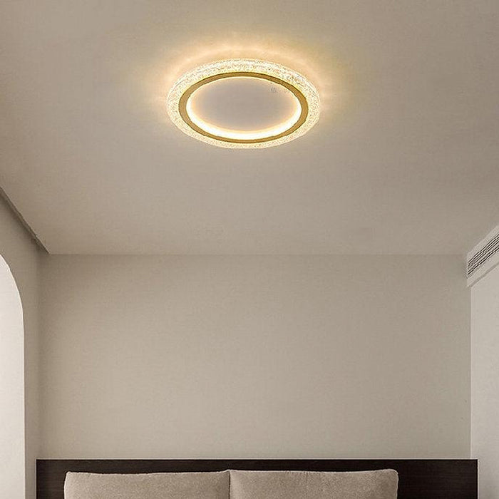 LED Super Thin Brass & Acrylic Ceiling Light-DWHOME