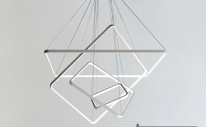 Post Modern Square Design LED Acrylic Pendant Light Chandelier - DWHOME
