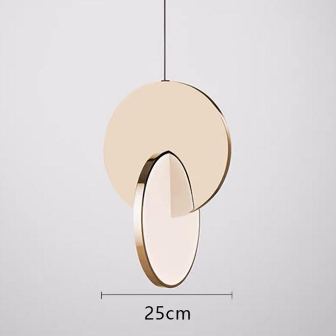 LED Twin Discs Modern Pendant Light - DWHOME
