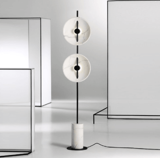 LED Double-Disc Decorative Floor Lamp - DWHOME