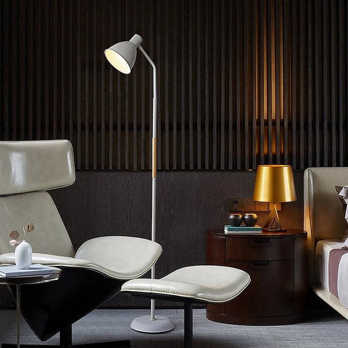 LED Simple Black White Floor Lamp-DWHOME