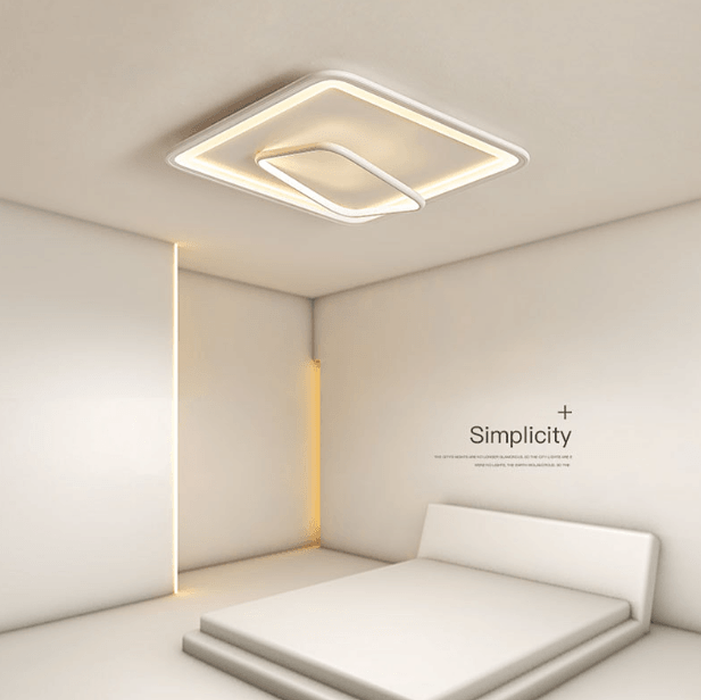 LED Dual-Square Creative Modern Ceiling Light-DWHOME