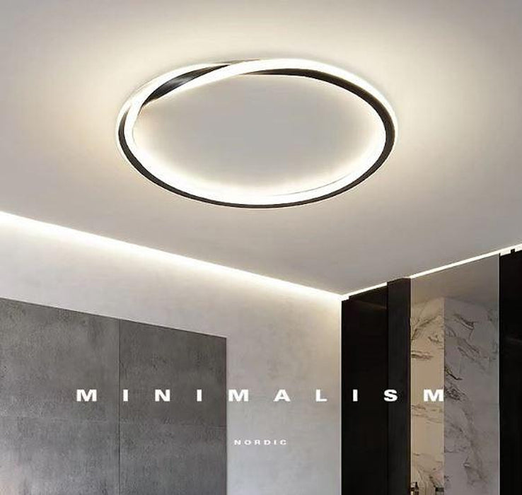 LED Spiral Minimalism Ceiling Light-DWHOME