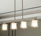 LED Rectangle Glass Chandelier American Country Design - DWHOME