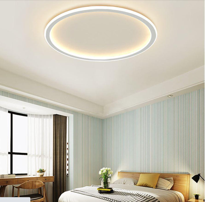 LED Simple Modern Ceiling Light Black+White - DWHOME
