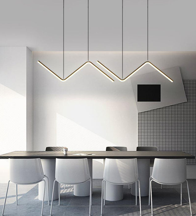LED Aluminum Wave Pendant - DWHOME