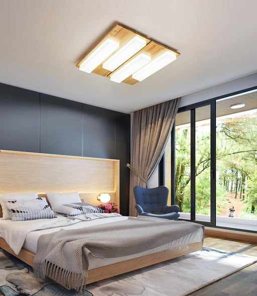 LED Wooden Base Piano Key Design Ceiling Light - DWHOME