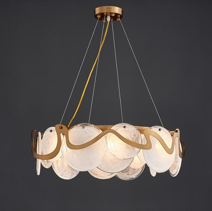 LED Modern Cloud & Mirror Chandelier Pendant Light - DWHOME