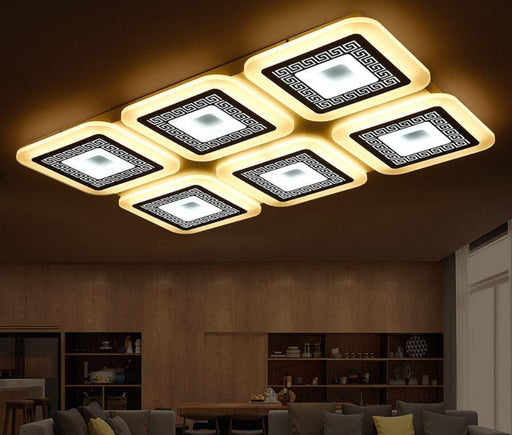 LED Acrylic Square Modern Chinese Design Ceiling Light - DWHOME