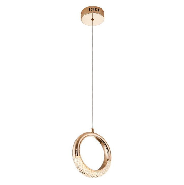 LED Multi-Design Golden Ring PendantCeilingWallTable Light - DWHOME