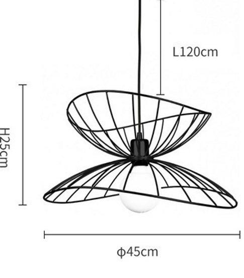 LED Modern Metal Hat Design Decorative Pendant Light - DWHOME