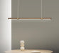 LED Wood Modern Linear Pendant Light - DWHOME