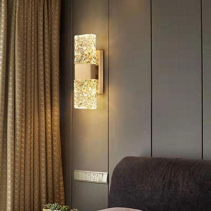 LED Simple Glass & Metal Modern Wall Light-DWHOME