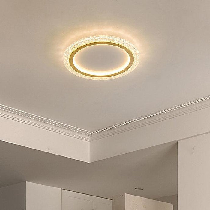 LED Super Thin Brass & Acrylic Ceiling Light-DWHOME