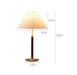 Copper Wood Cloth Floor Table Lamp - DWHOME