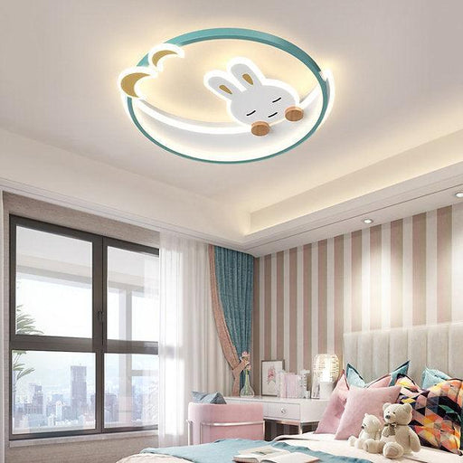 LED Sleeping Rabbit Design Modern Cute Children Ceiling Light - DWHOME