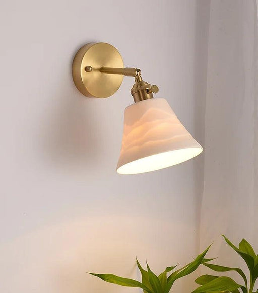 LED Japanese Style Modern Brass Wall Light - DWHOME
