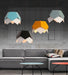 Modern Metal Macaron Colour Geometry Creative Pendant Light - DWHOME
