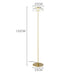 LED Glass Gold Floor Lamp - DWHOME