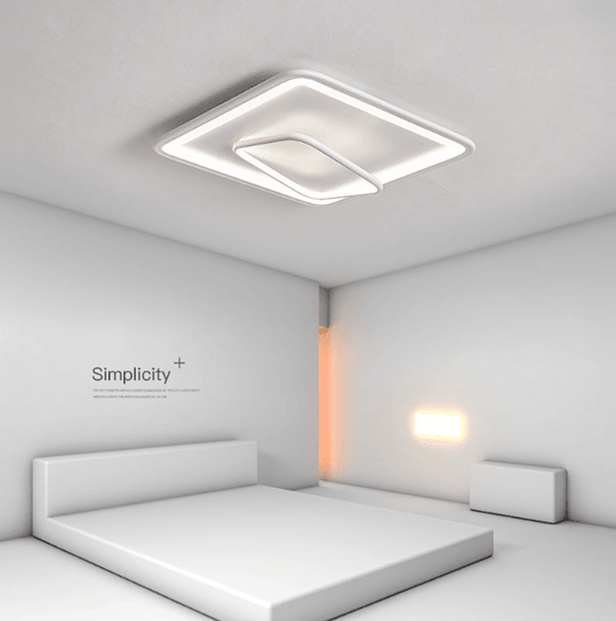 LED Dual-Square Creative Modern Ceiling Light-DWHOME