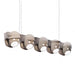 LED Modern Creative Mask Design Linear Pendant Light - DWHOME