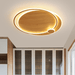 LED Japanese Style Simple Wooden Color Modern Ceiling Light - DWHOME