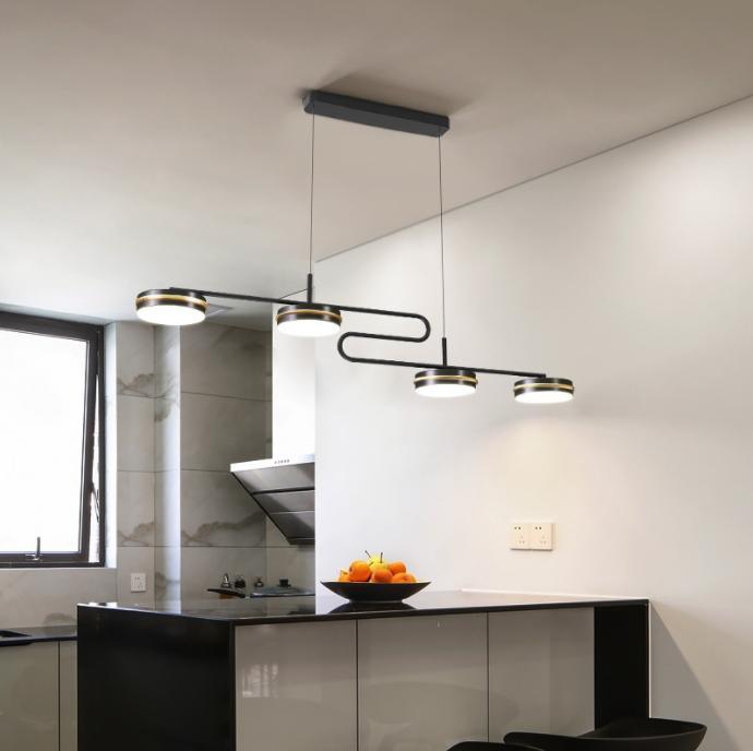 LED S-Shape Modern Linear Pendant Light - DWHOME