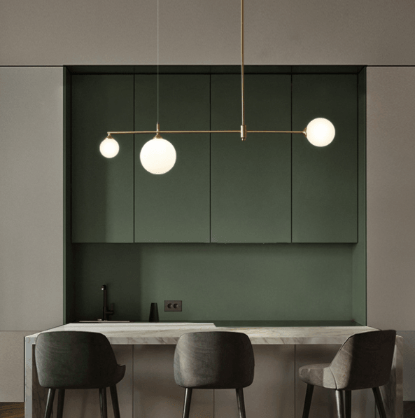 LED Glass Sphere Modern Simple Decorative Pendant Light - DWHOME