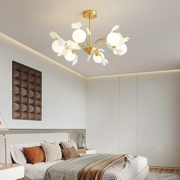 LED Brass Simple Luxury Style Modern Chandelier Pendant Light-DWHOME