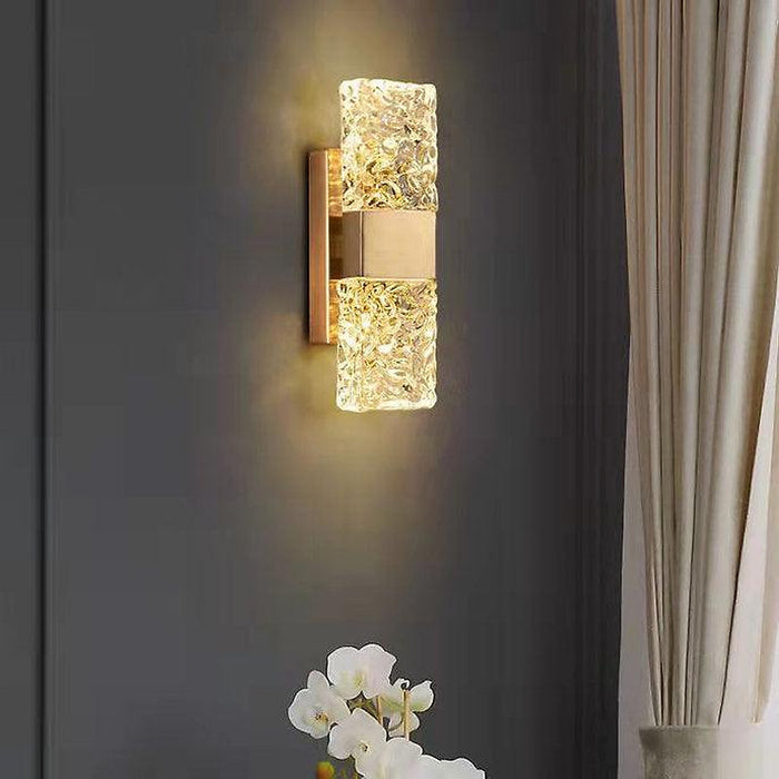 LED Simple Glass & Metal Modern Wall Light-DWHOME