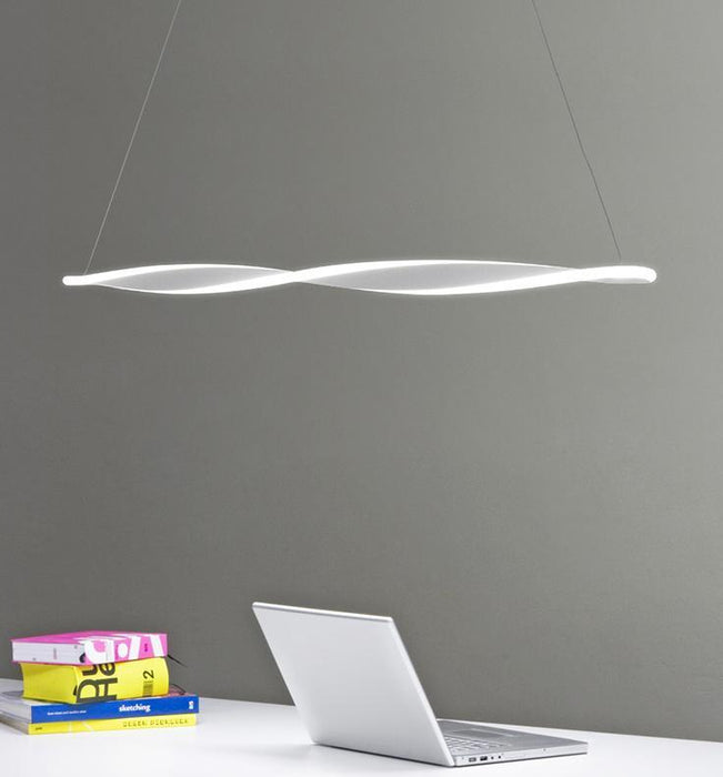 LED DUAL Spiral Office Pendant Light - DWHOME