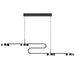 LED S-Shape Modern Linear Pendant Light - DWHOME